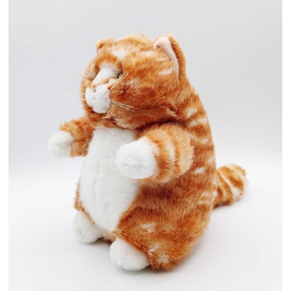 Russ Berrie Prudence 8" Orange White Fat Tabby Kitty Cat Plush - Picture 6 of 6